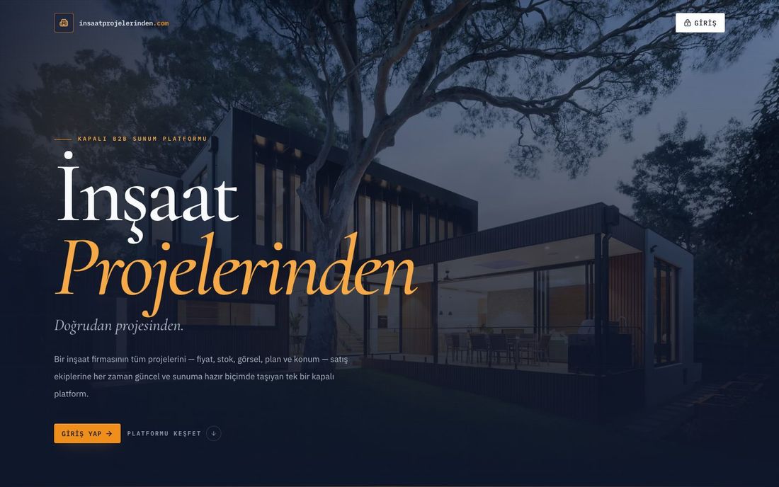 İnşaat Projelerinden — Website