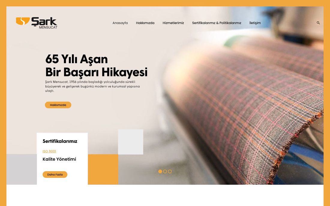 Şark Mensucat — Website